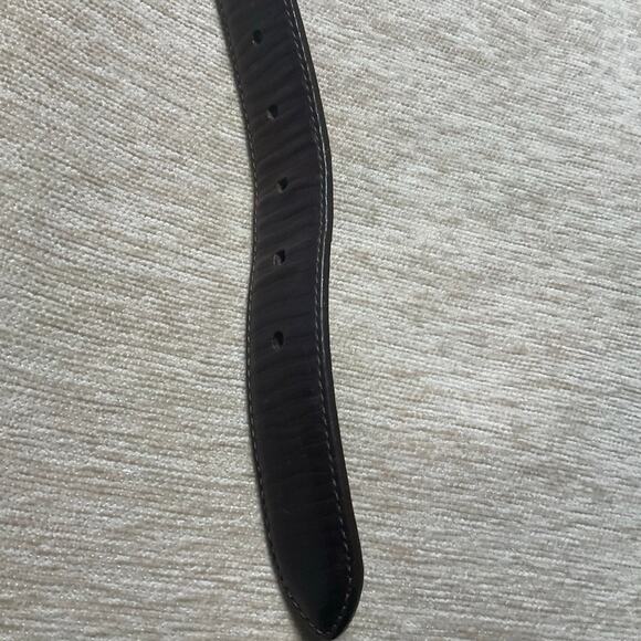 Brighton brown leather belt size 34 full green leather - Picture 7 of 11